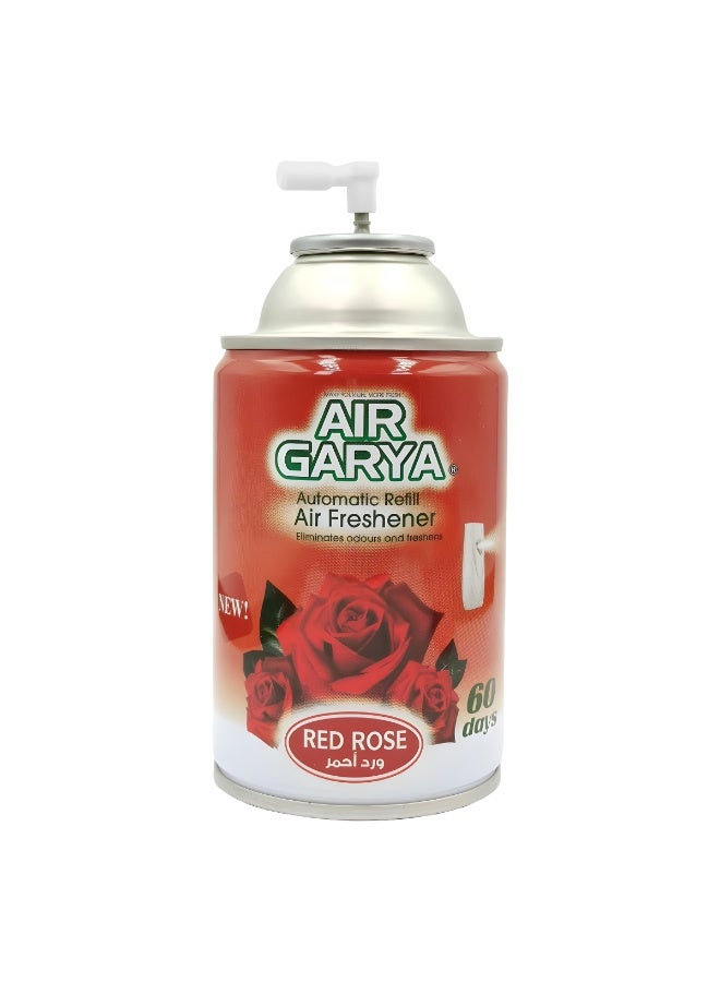 Air Garya Automatic Refill Air Freshener Red Rose 250ml – Long Lasting Fragrance, Odour Eliminator, Home & Office Freshening Spray Compatible with Dispensers - Image 2