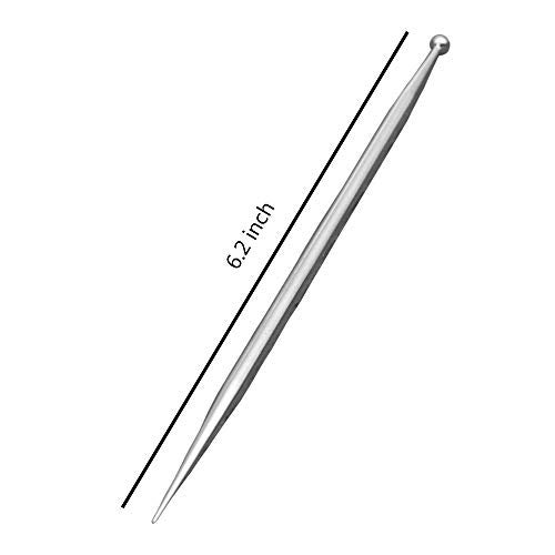 Keewah 6.2 inch Sugar Stir Needle with Ball - Stainless Steel - Image 2