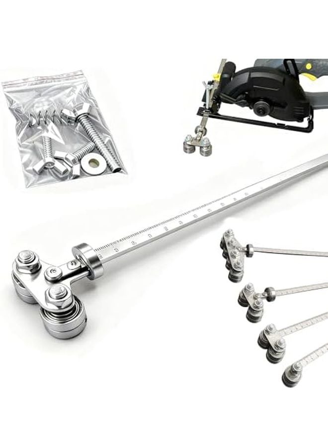 Double Axis Positioning Calipers 60cm Steel Cutting Guide for Circular Saws - Image 2