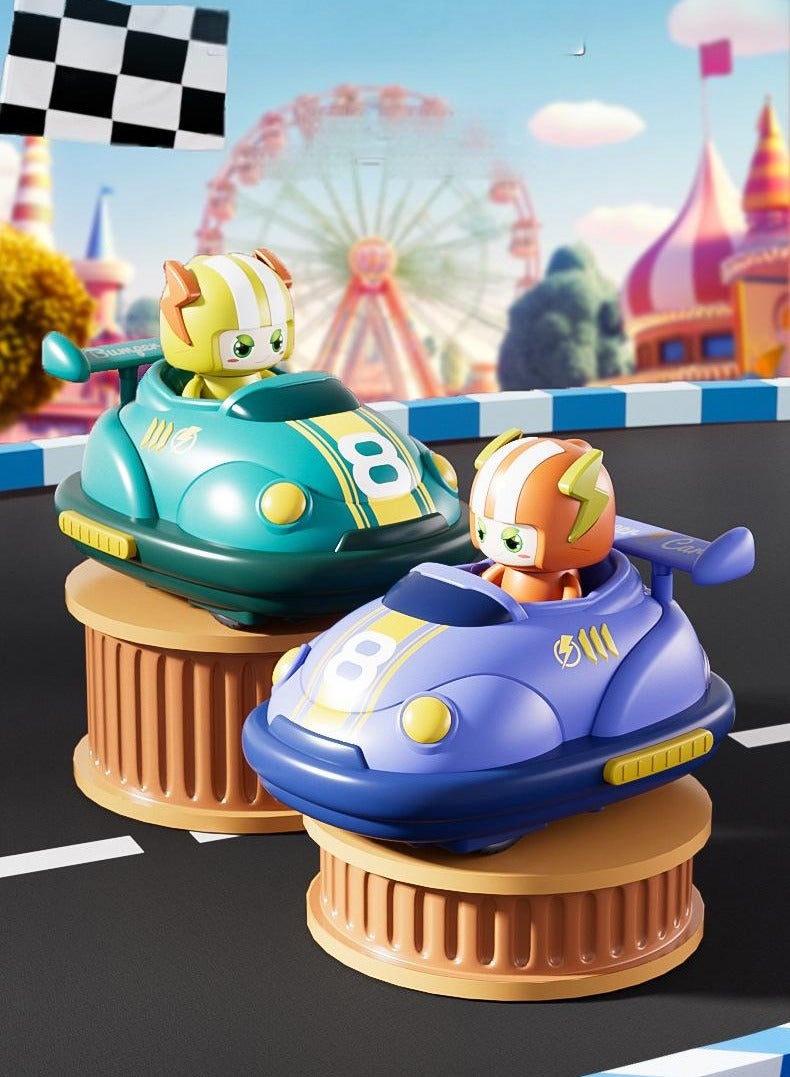 KELIO 2 PCS Remote Play Vehicles Bumper Car,Spray Music And Lights,Battle Game With Catapult,2.4GHz Toy Set Car,RC Play Vehicle,Gift For Kids 3 Years+ - Image 5