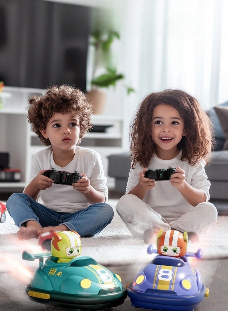 أنا أحب الأطفال التحكم عن بعد مضاد لعبة السيارة مجموعة من 2 اللاعبين، الأطفال الصغار ميني RC لعبة السيارة مع الضوء، الرذاذ، الصوت، 360 درجة الدوران، هدايا عيد الميلاد لأولاد 6+ سنة البنات أفكار الأطفال - Image 3