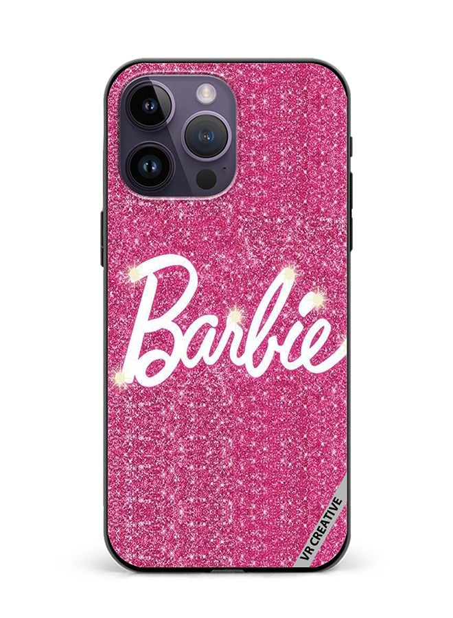 VR CREATIVE Protective Case Cover For Apple iPhone 15 Pro Sparkling Barbie Design Multicolour - Image 1