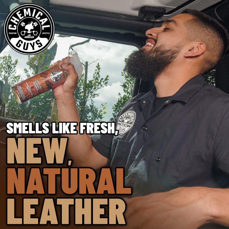 Chemical Guys Leather Scent Premium Air Freshener & Odor Eliminator â€“ Car Air Freshener Leather Scentâ€“ Eliminates Odors and Refreshes Cars, Trucks, SUVs and RVs, 16 oz - Image 5