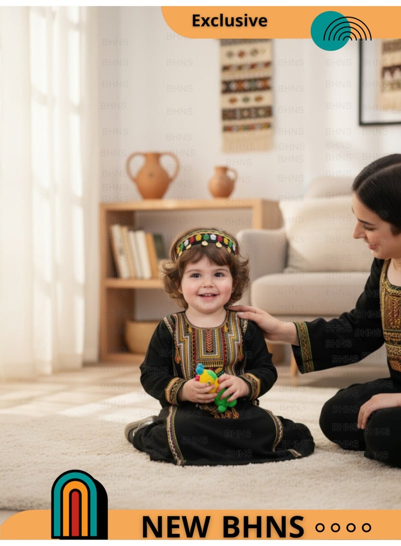 بهنس قميص اطفال عسيري لبس تراثي قميص عسيري جلابية اطفال لبس عسيري ازياء تراثية فستان اطفال زي تراثي فستان عسيري بناتي فستان بناتي - Image 4