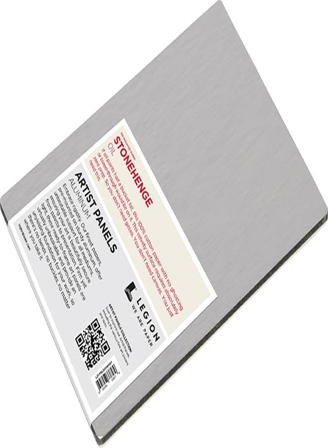 Stonehenge Legion Artist Panel, 1/8" Composite Brushed Aluminum with Stonehenge Oil 100% Cotton White 320gsm Paper, 5 x 7 inches for Oil Media - Image 3