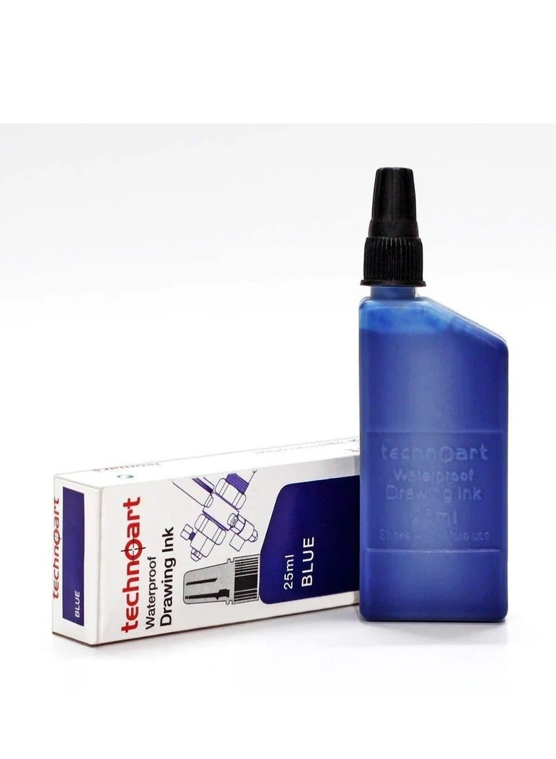Isomars TECHNICAL DRAWING PEN INK BLUE (25ML)