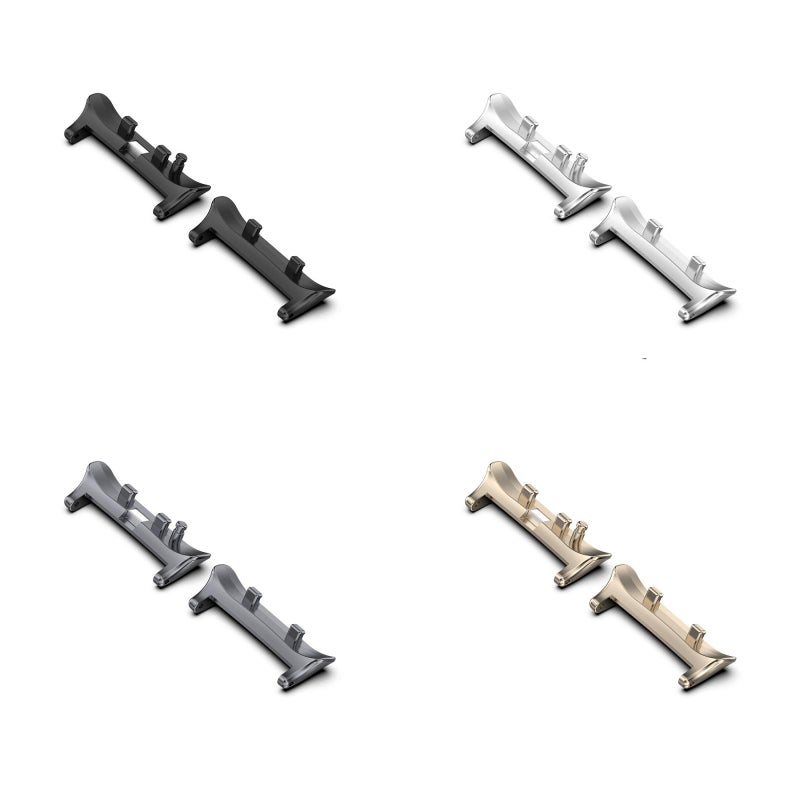 erorex For Huawei Watch D2 1 Pair Metal Head Watch Band Connector(Black) - Image 5