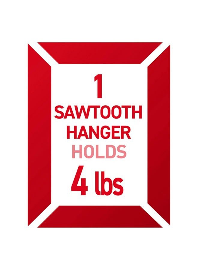 Command sawtooth frame hanger, 4 lb capacity, indoor use, 4-hangers, decorate damage-free - Image 3