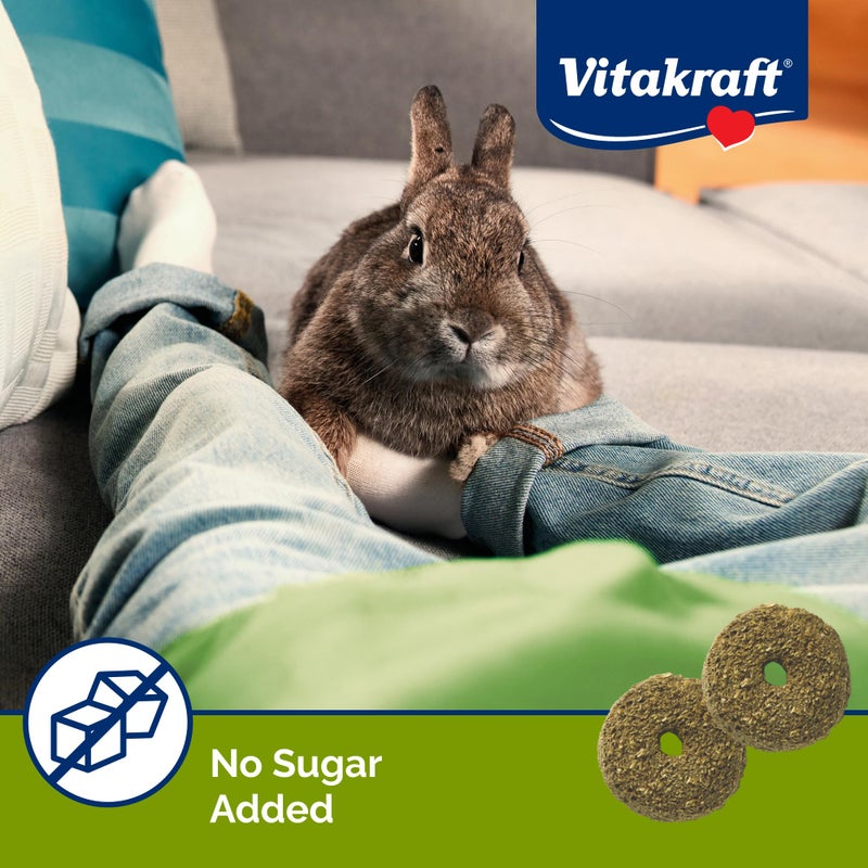 Vitakraft Nibble Rings Small Animal Treats - Crunchy Alfalfa Snack - For Rabbits, Guinea Pigs, Hamsters, and More - Image 5