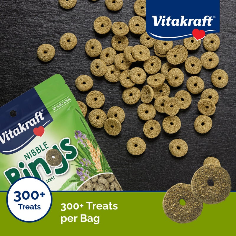 Vitakraft Nibble Rings Small Animal Treats - Crunchy Alfalfa Snack - For Rabbits, Guinea Pigs, Hamsters, and More - Image 3
