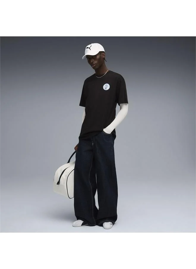 Puma PUMA Black Wardrobe Essentials Sports Legacy Relaxed Tee Men for Men | Best Price UAE