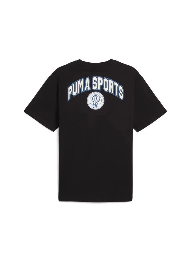 Puma PUMA Black Wardrobe Essentials Sports Legacy Relaxed Tee Men for Men | Best Price UAE