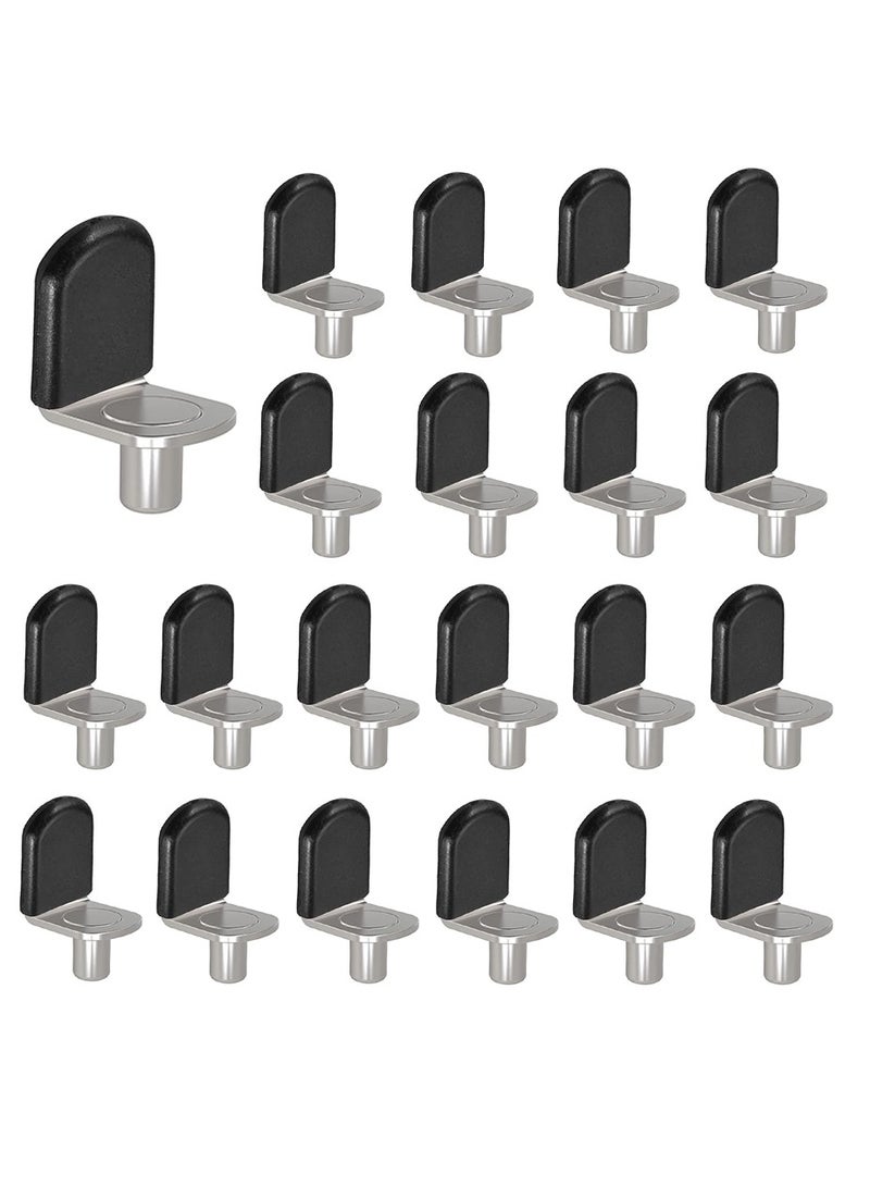 30 Pack Shelf Pins for Glass Shelves Cabinet Closet Bookcase Brackets Durable Support Pegs - Image 1