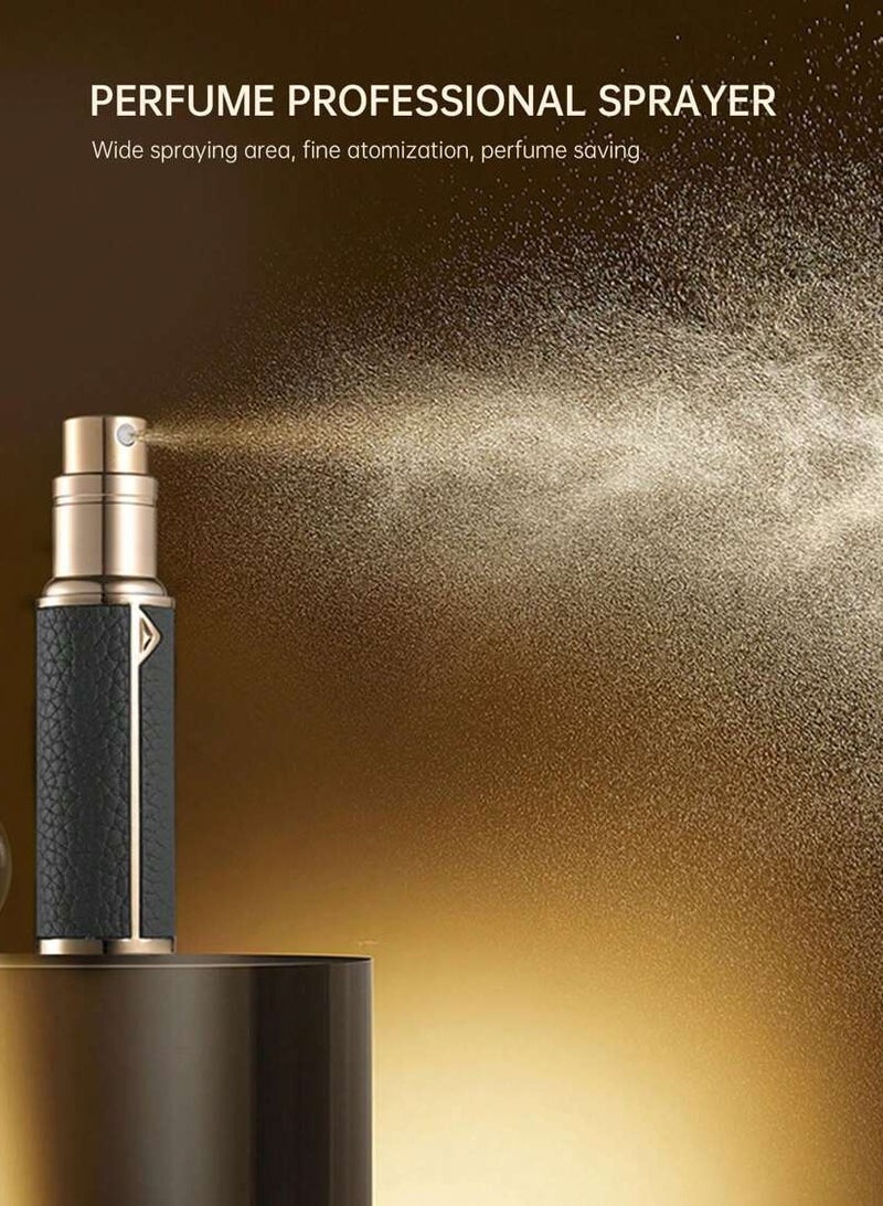 لويشانتزل زجاجة عطر صغيرة محمولة قابلة لإعادة التعبئة، بخاخ عطر قابل لإعادة التعبئة، حقيبة مضخة إعادة التعبئة للسفر والخروج (5 مل)  - Image 4