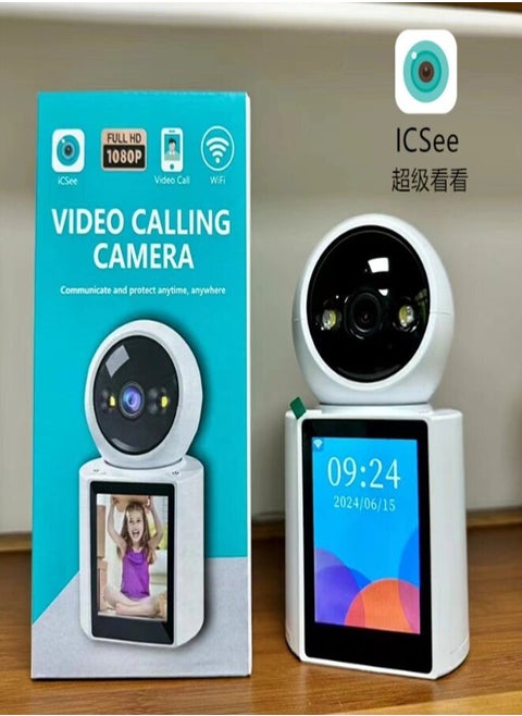 Full HD1080p WIFI Camera Auto Tracking One Click Video Call With Screen Indoor Baby Monitor Security CCTV Surveillance Camera