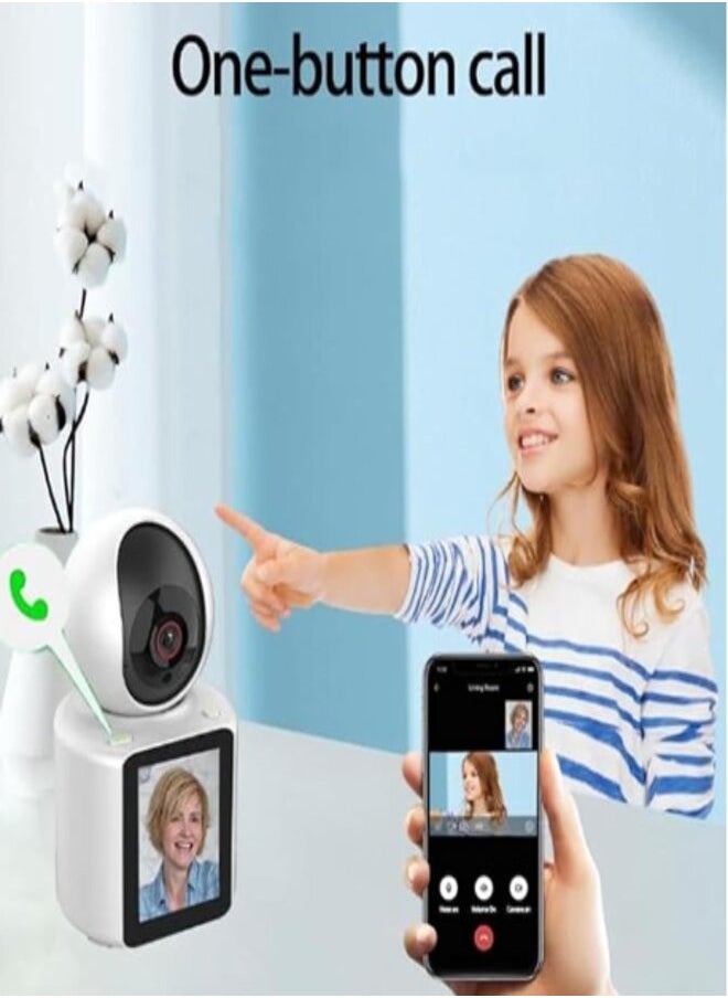 Generic - Full HD1080p WIFI Camera Auto Tracking One Click Video Call With Screen Indoor Baby Monitor Security CCTV Surveillance Camera - Image 1