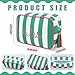 Sanwuta Mahjong Tile Bag with Zipper Striped Embroidered Mahjong Storage Pouch Mah Jong Bags for Tiles Board Game Pieces Game Party Travel Gatherings AccessoriesGreenClassic - Image 4