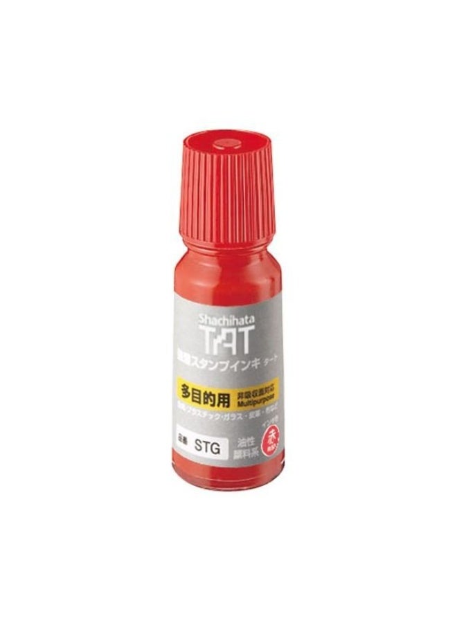 Shachihata TAT STAMP INK REFILL (RED, 55ML)