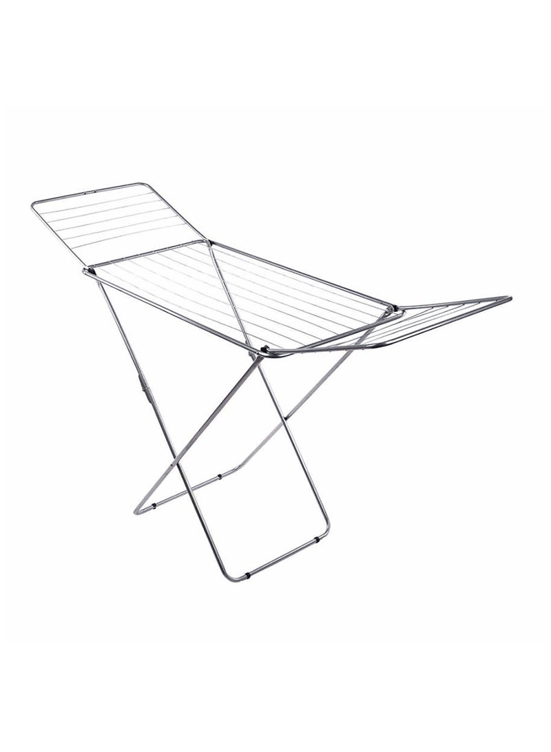 كويزين أرت مجفف ملابس  متر - رف تجفيف قابل للطي بإطار وأرجل فضية - Image 2