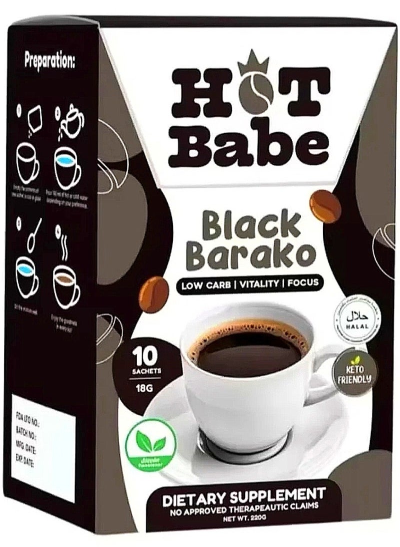 HOT BABE BLACK BARAKO LOW CARB VITALITY FOCUS - Image 1