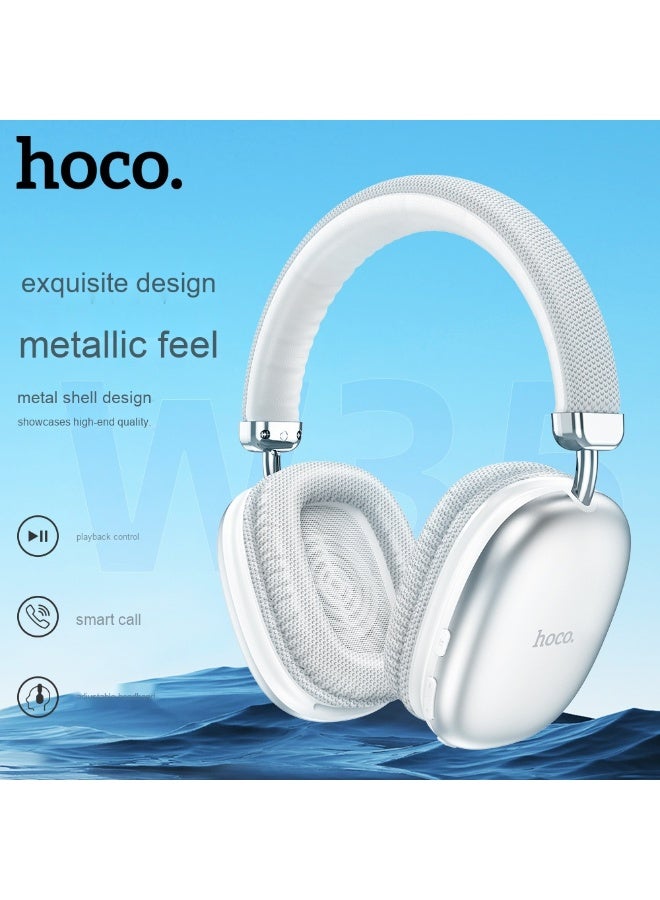 Hoco W35 Yuezhe Bluetooth Over-Ear Headphones with 40-Hour Battery Life - Perfect for Music and Running - Image 1