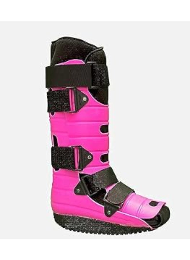 Tall Medical Walking Boot for Foot Support, Lightweight Orthopedic Walker Brace, Foam and Fabric Construction, Adjustable Design, Large Size