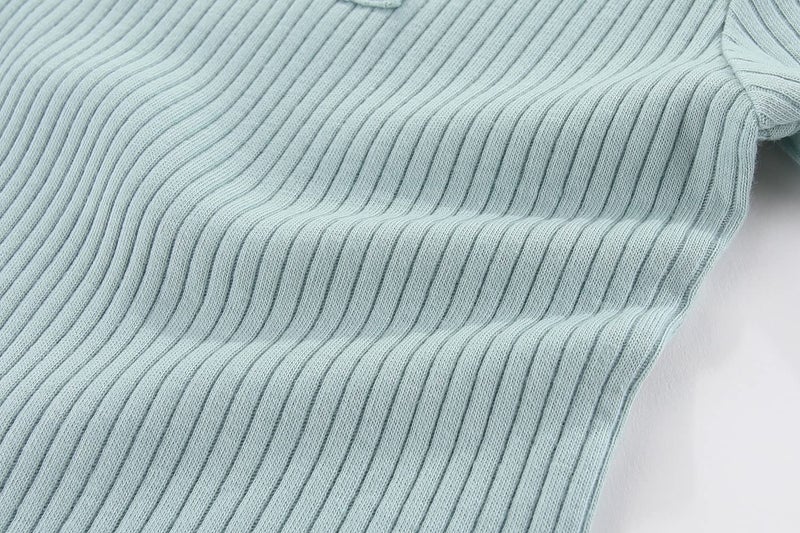Kiddiezoom Newborn Unisex Cotton Bodysuits 5-Pack Lightblue - Image 5