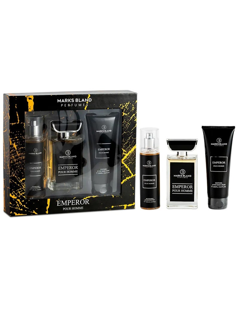 MARKS BLAND إمبراطور بور أوم 100 مل ماء عطر مجموعة هدايا - Image 2