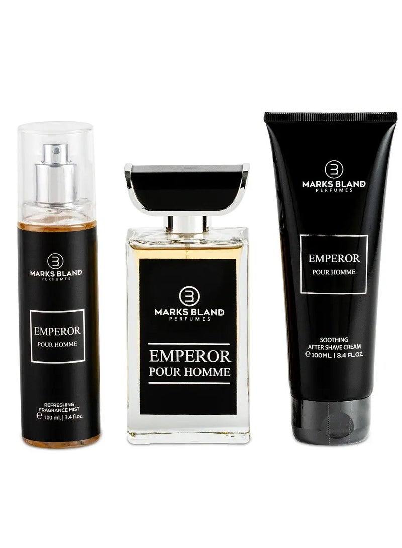 MARKS BLAND إمبراطور بور أوم 100 مل ماء عطر مجموعة هدايا - Image 1