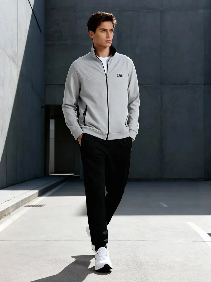 TOMMYLIFE TOMMY Men's Fleece Sweatshirt And Pants Set