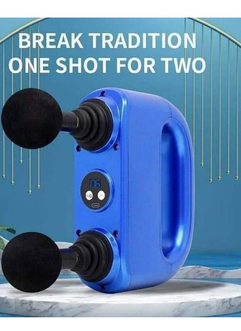 Generic - Deep tissue massage pistol with a double head - Image 1
