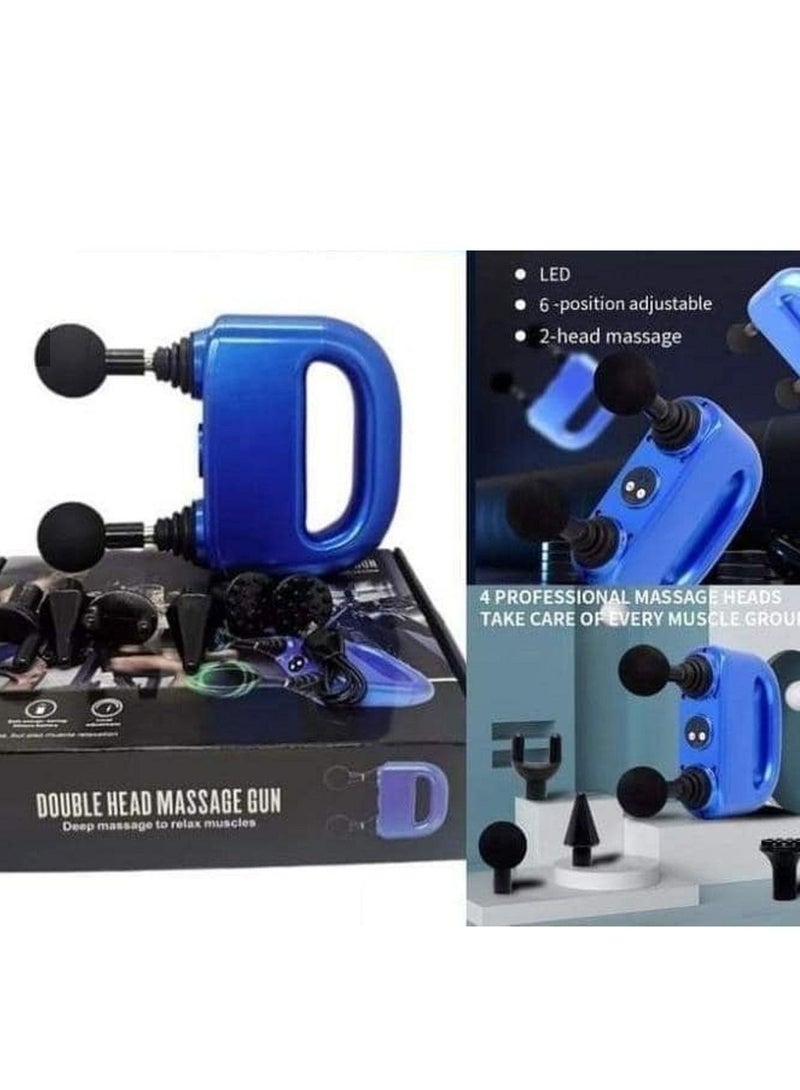 Generic - Deep tissue massage pistol with a double head - Image 1