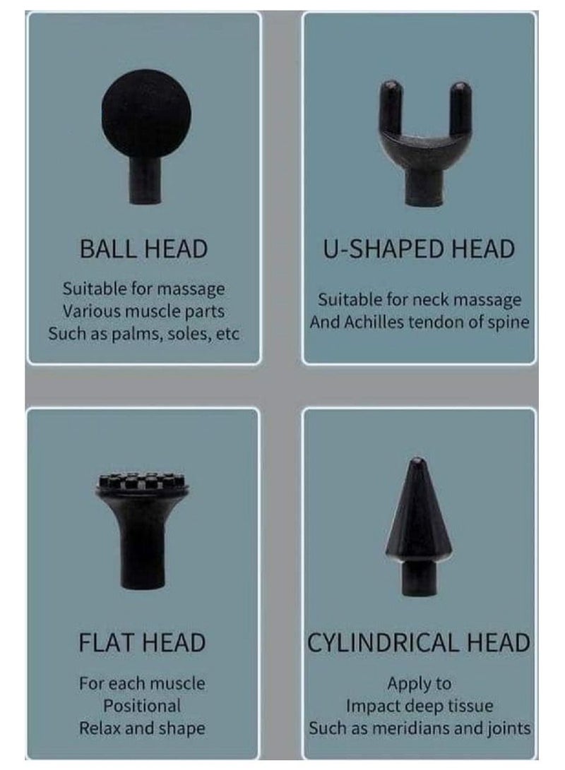 Generic - Deep tissue massage pistol with a double head - Image 1