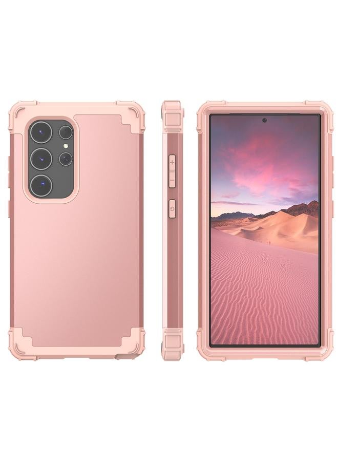 اس-توب جراب لهاتف Samsung Galaxy S24 Ultra 5G 3 في 1 مصنوع من السيليكون الهجين المقاوم للصدمات - Image 1