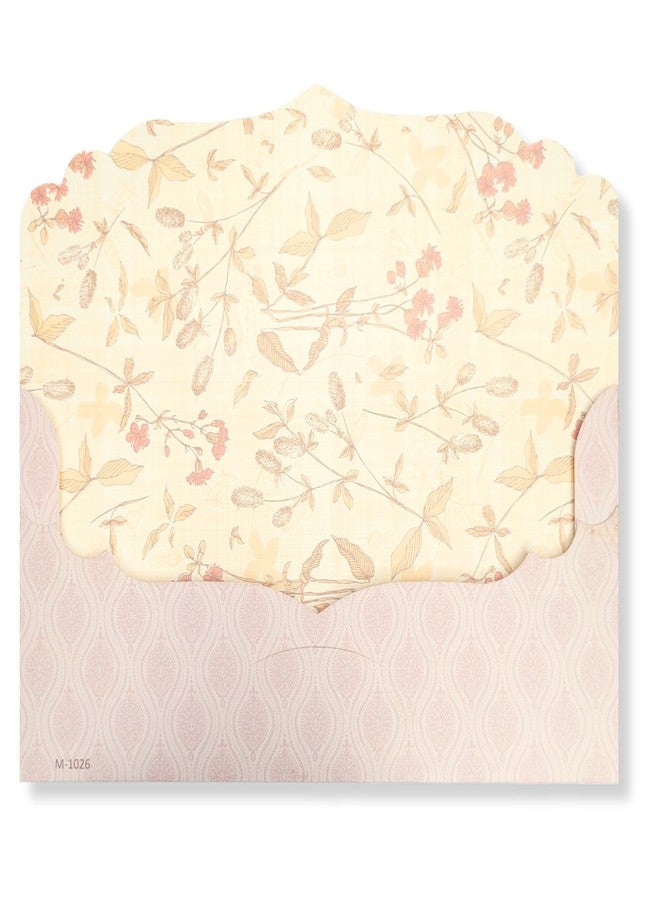 Fonsie cash shagun fancy design envelopes pack of 10 for gifting money on wedding gift, baby shower gift, shagun, family gatherings(Mehal pink) - Image 5