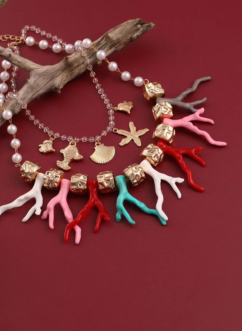 Oceanic Beaded Necklace
