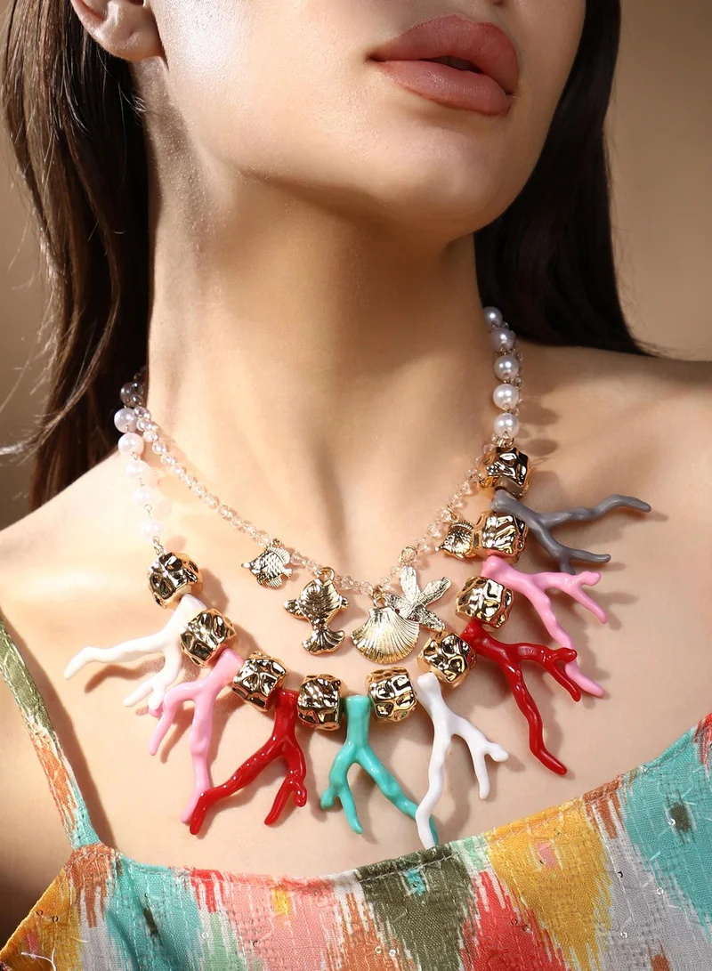 Sohi  Oceanic Beaded Necklace for Women | Best Price UAE
