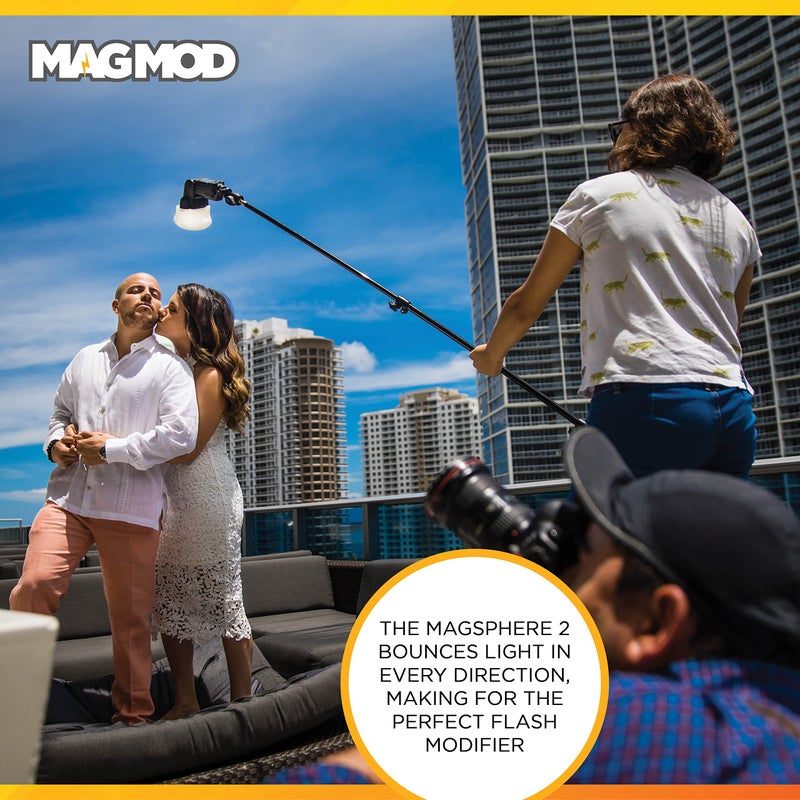 MAGMOD MagSphere 2 Flash Diffuser by MagMod, Photography Lighting Flash Modifier, Magnetic Light Diffuser Attachment, Lightweight Light Control, Magnetic Light Modifier - Image 3