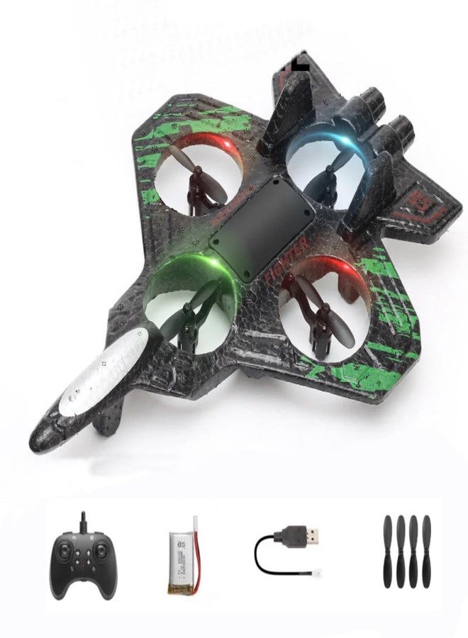 ocvito Fighter Plane RC Plane - 2.4 GHz Remote Controlled Fighter Plane || RC Airplane Easy to Fly Stable Jet Fighter Toys for Kids || LED Lights, 360 Degree Hovering Airplane and Stun Roll. (Green) - Image 4