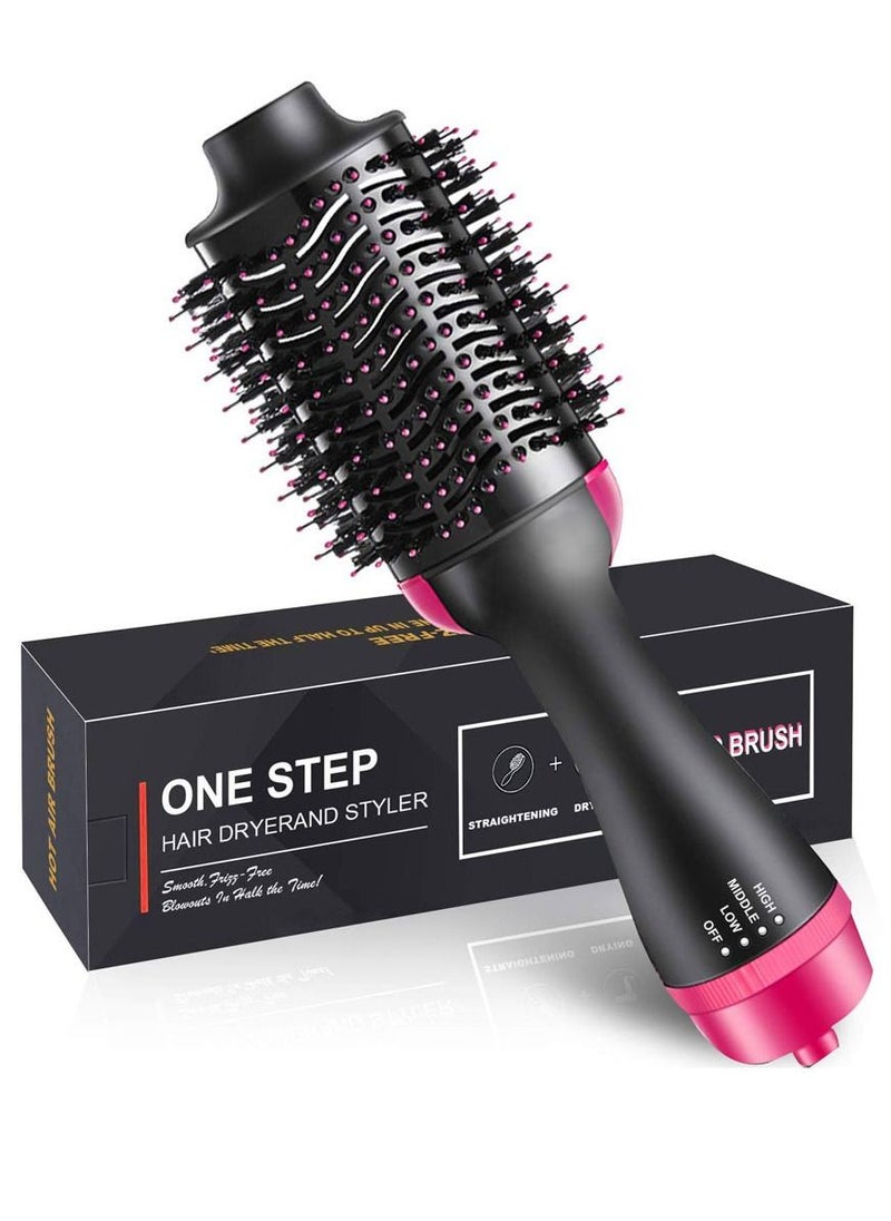 One Step Hair Dryer Brush Blow Dryer Brush in One Upgraded 3 in 1 Hair Dryer and Styler Volumizer with Negative Ion Anti-frizz Ceramic Titanium Barrel Hot Air Brush Hair Straightener Brush  - Image 2