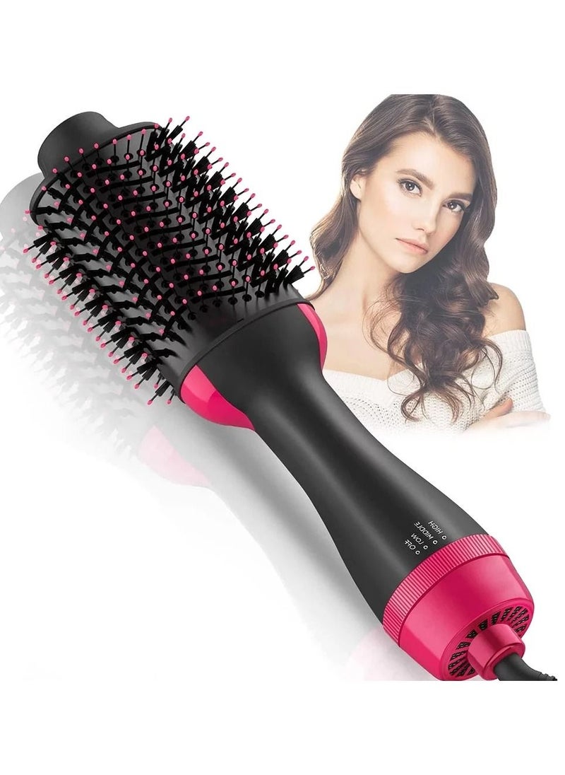 One Step Hair Dryer Brush Blow Dryer Brush in One Upgraded 3 in 1 Hair Dryer and Styler Volumizer with Negative Ion Anti-frizz Ceramic Titanium Barrel Hot Air Brush Hair Straightener Brush  - Image 1