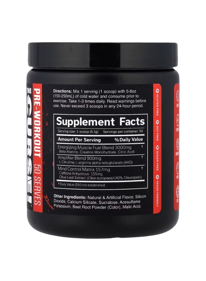The Curse Pre Workout Fruit Punch - 50 Servings
