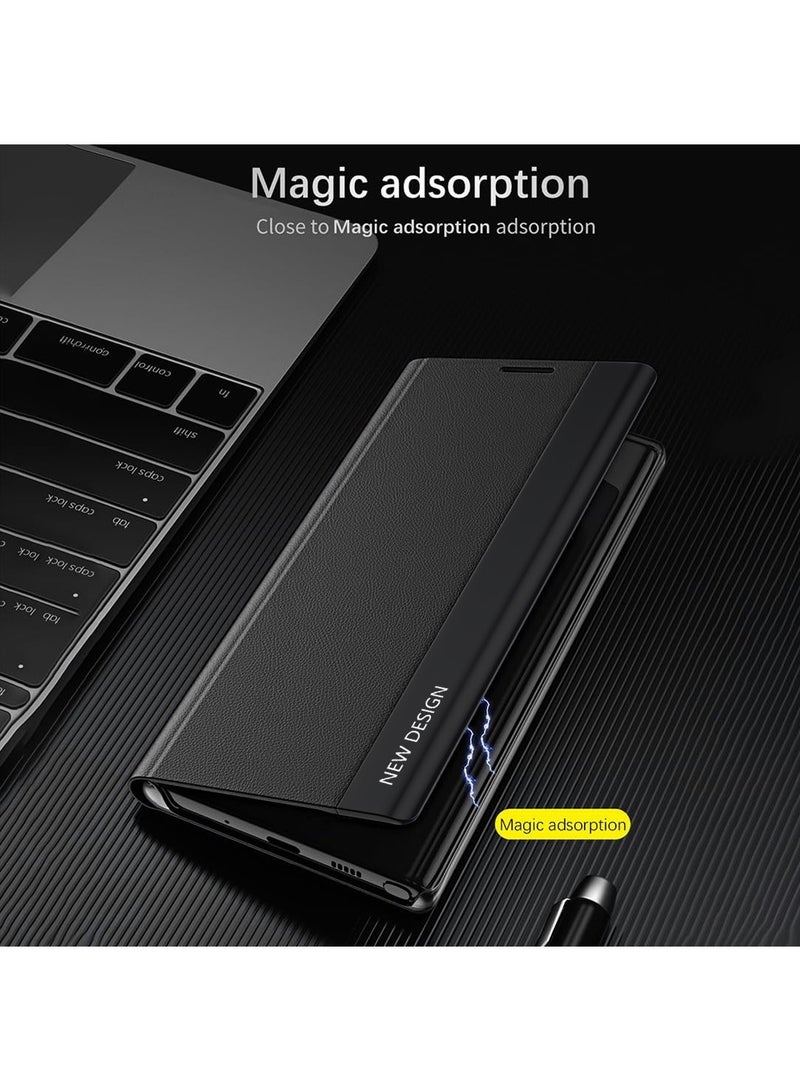 X-level Samsung Galaxy S25 Ultra Cover Case with Full Body Back Front Screen Slim Flip Cover,Anti-Scratch,Nano Adsorption,Stand Function,Protector for Samsung S25 Ultra - Image 4