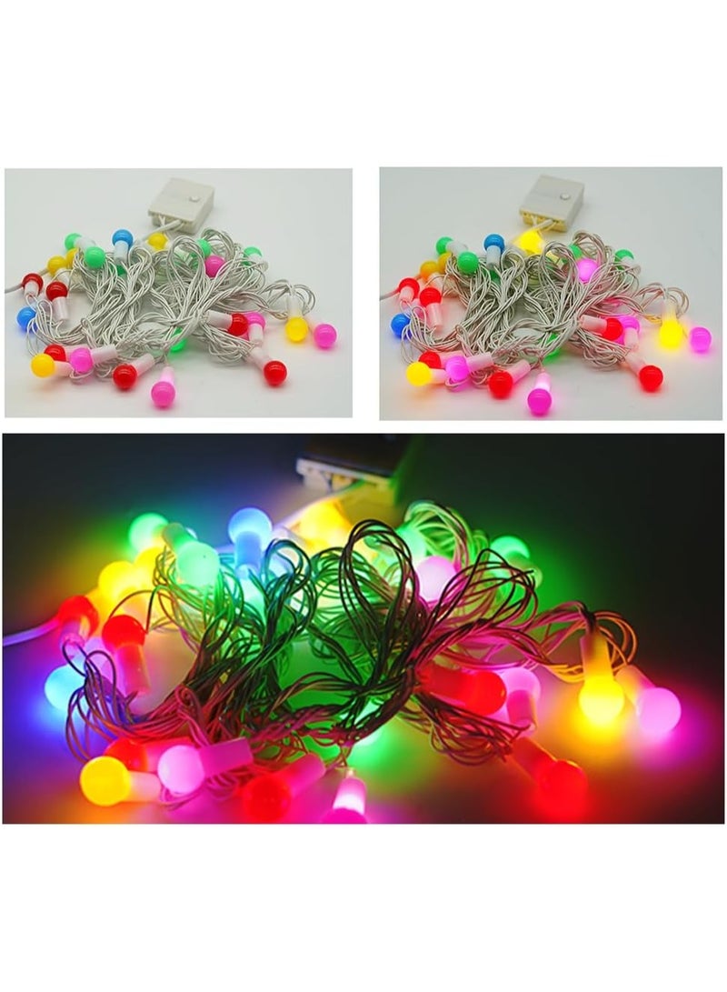 ALLTEC Colorful Ball String Lights – 28 LED Multicolor, 5 Meter Decorative Lights for Indoor & Outdoor Parties, Weddings & Christmas - Image 1