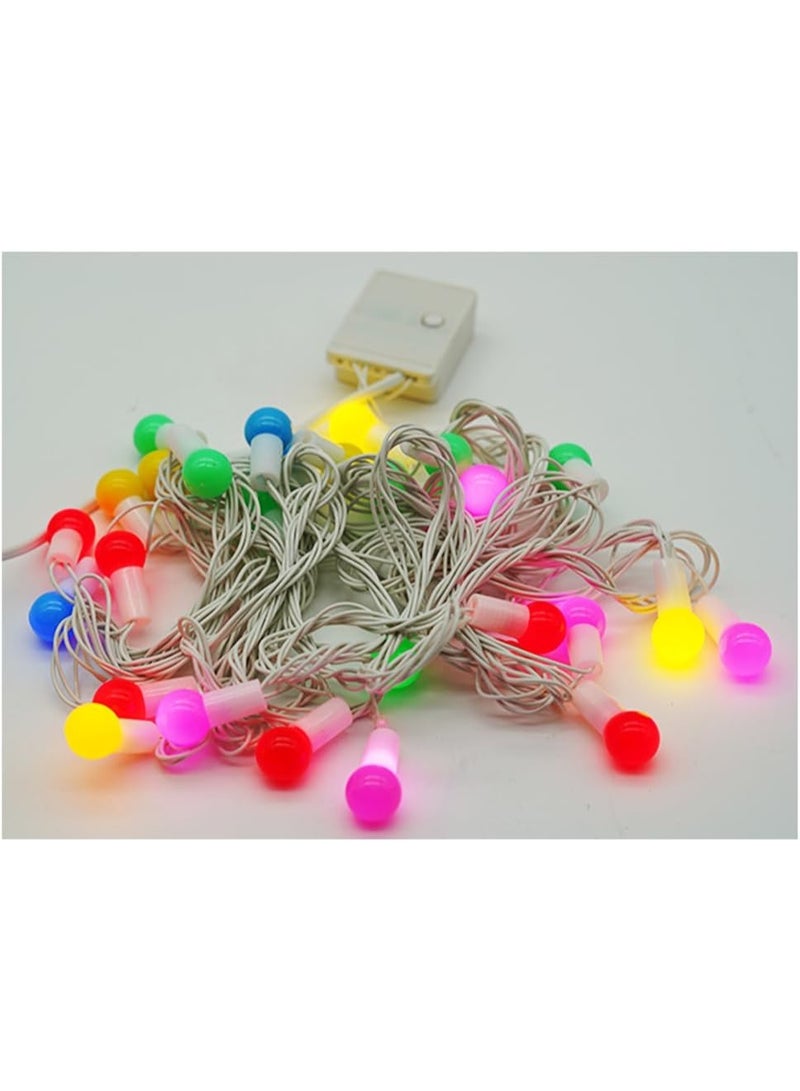 ALLTEC Colorful Ball String Lights – 28 LED Multicolor, 5 Meter Decorative Lights for Indoor & Outdoor Parties, Weddings & Christmas - Image 2