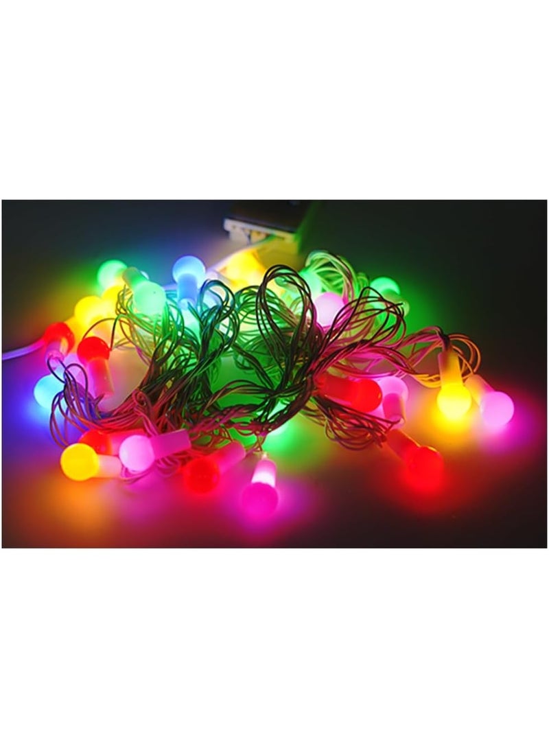ALLTEC Colorful Ball String Lights – 28 LED Multicolor, 5 Meter Decorative Lights for Indoor & Outdoor Parties, Weddings & Christmas - Image 3