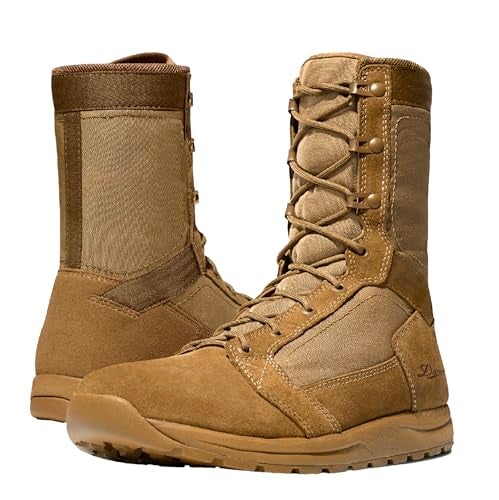 Danner أحذية دانيير تاكيون التكتيكية 8 بوصة للرجال - خفيفة الوزن وجفاف سريع مع مقدمة مقاومة للاحتكاك، وسطح مريح، ونعل خارجي غير قابل للانزلاق، كايوتي - 10 EE - Image 1