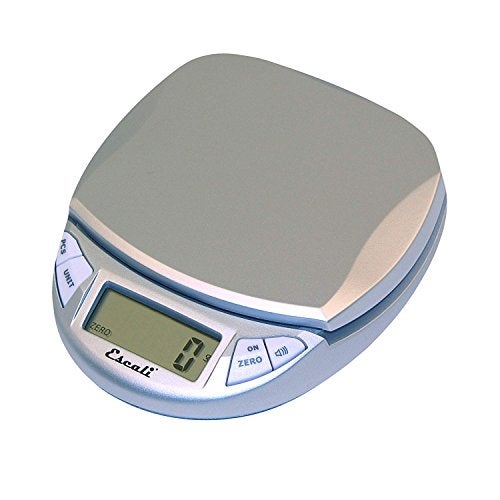 Escali Pico N115S Kitchen, Office Scale, Tare Functionality, Compact Design, LCD Digital Display, 11lb Capacity, Silver/Grey - Image 1