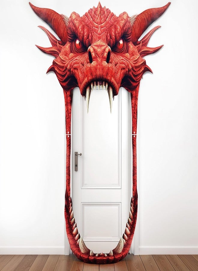 LUUFILx Dragon Birthday Party Decorations Dragon Door Banner Porch Sign for Boys Birthday Backdrop Hanging for Baby Shower Party Supplies Favors - Image 1