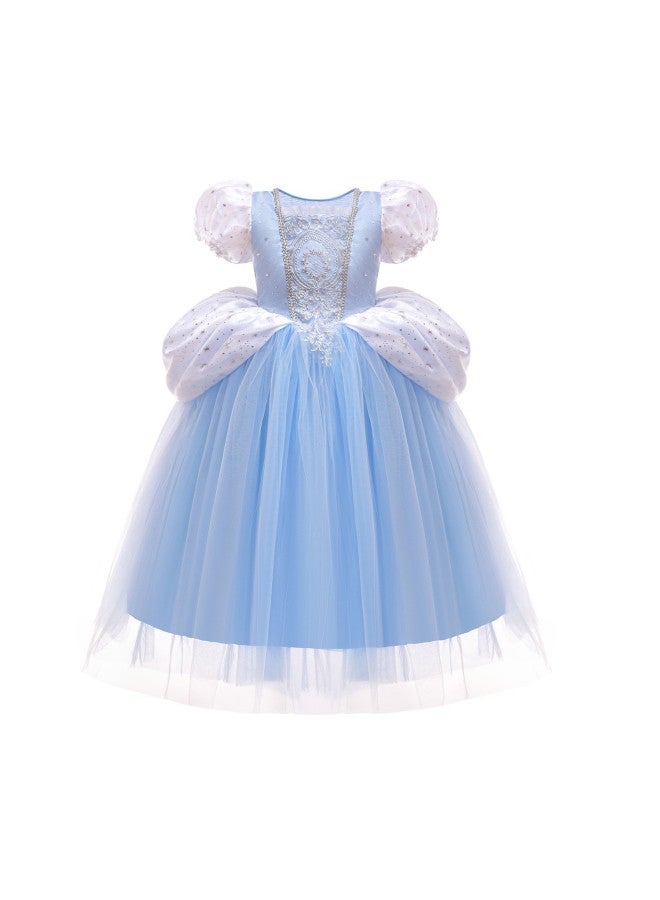 Cinderella Frozen Elsa Fluffy Mesh Classy Dress Stage Princess Ra118